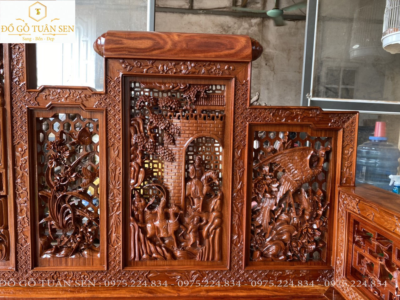 Hình ảnh chi tiết bộ trường kỷ gỗ cẩm lai đẹp nhất 2023